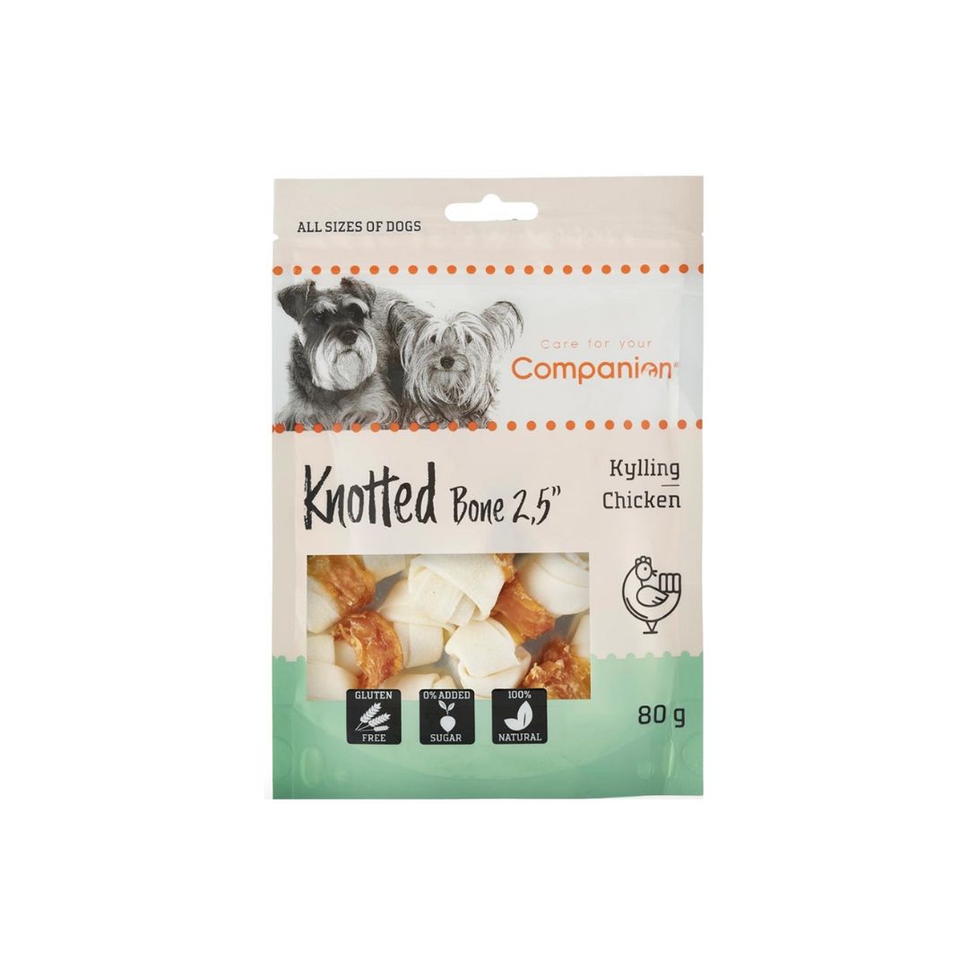 Se Companion Knotted tyggeben m. kylling 6 cm hos Pet Guide