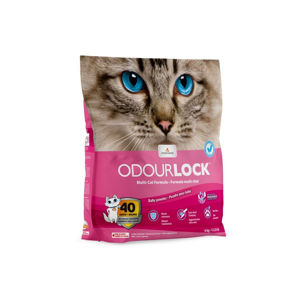 Se Odour Lock Baby Powder 6 kg Kattegrus hos Pet Guide