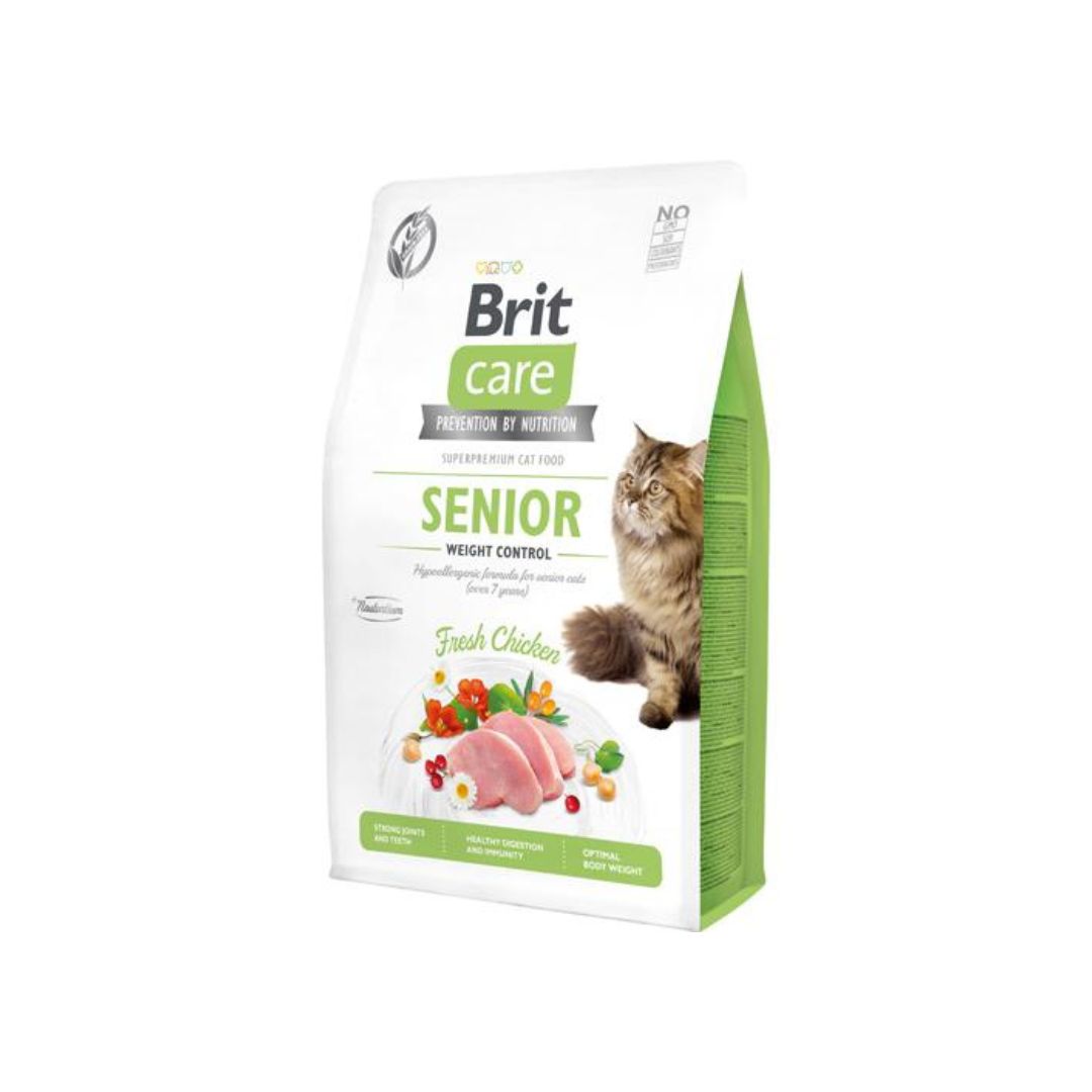 Se Brit Care Kattefoder til ældre katte - vægtkontrol hos Pet Guide
