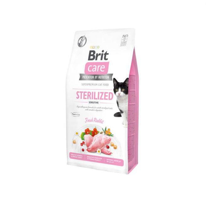 Se Brit Care Kattefoder GF til steriliserede katte 7 kg hos Pet Guide