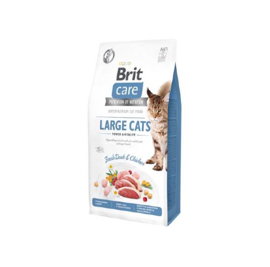 Se Brit Care Kattefoder GF til store katte 7 kg hos Pet Guide