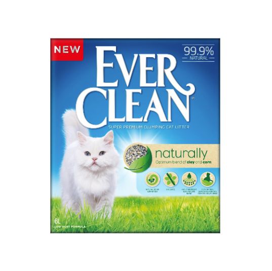 Se Ever Clean Kattegrus Naturally 6 L hos Pet Guide